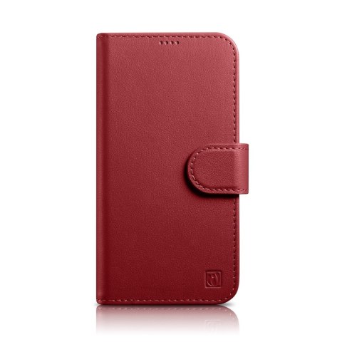 2w1 etui skórzany pokrowiec z klapką iPhone 14 Anti-RFID Wallet Case czerwony 2w1 etui skórzany pokrowiec z klapką iPhone 14 Anti-RFID Wallet Case czerwony