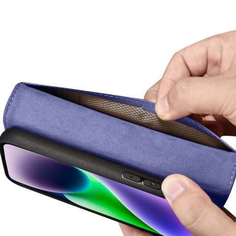 2w1 etui skórzany pokrowiec z klapką iPhone 14 Anti-RFID Wallet Case jasnofioletowy 2w1 etui skórzany pokrowiec z klapką iPhone 14 Anti-RFID Wallet Case jasnofioletowy
