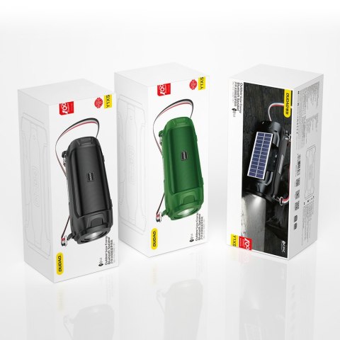 4w1 Głośnik bezprzewodowy 5W Bluetooth 5.0 radio FM panel solarny latarka zielony 4w1 Głośnik bezprzewodowy 5W Bluetooth 5.0 radio FM panel solarny latarka zielony