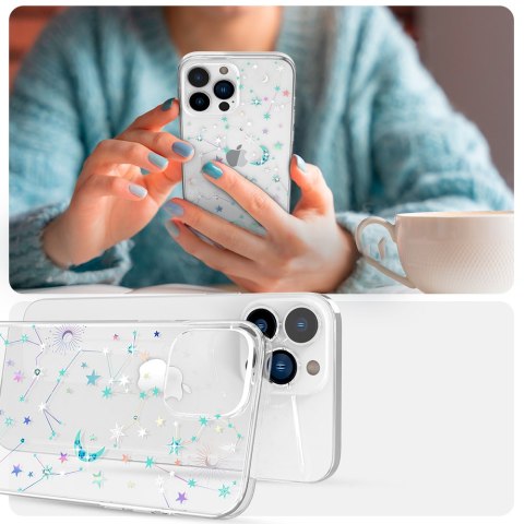 Etui ochronne na iPhone 13 Pro z Kryształami Swarovskiego Lucky Series Zodiac przezroczysty Etui ochronne na iPhone 13 Pro z Kryształami Swarovskiego Lucky Series Zodiac przezroczysty