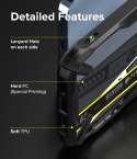 Etui pancerny pokrowiec z ramką iPhone 13 Pro Max Fusion X Design Ticket band czarny