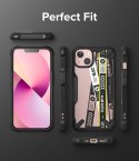 Etui pancerny pokrowiec z ramką iPhone 13 mini Fusion X Design Ticket band czarny