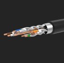 Kabel przewód patchcord sieciowy LAN RJ45 Cat 7 STP 10Gbps 2m czarny