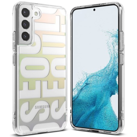 Pancerne etui pokrowiec z żelową ramką Galaxy S22+ Fusion Design Seoul przezroczysty Pancerne etui pokrowiec z żelową ramką Galaxy S22+ Fusion Design Seoul przezroczysty