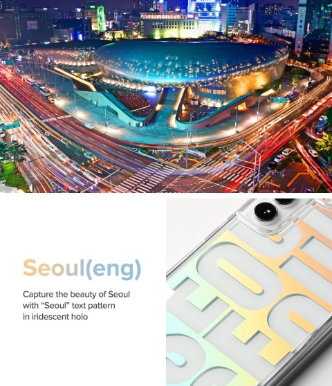 Pancerne etui pokrowiec z żelową ramką Galaxy S22+ Fusion Design Seoul przezroczysty Pancerne etui pokrowiec z żelową ramką Galaxy S22+ Fusion Design Seoul przezroczysty