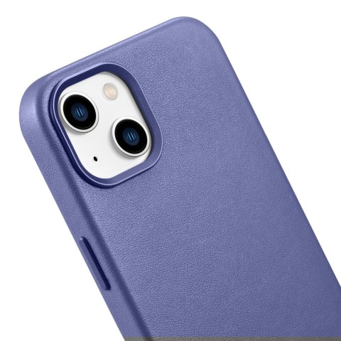 Pokrowiec etui z naturalnej skóry do iPhone 14 Plus MagSafe Case Leather jasnofioletowy Pokrowiec etui z naturalnej skóry do iPhone 14 Plus MagSafe Case Leather jasnofioletowy
