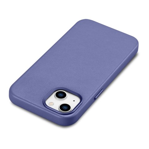 Pokrowiec etui z naturalnej skóry do iPhone 14 Plus MagSafe Case Leather jasnofioletowy Pokrowiec etui z naturalnej skóry do iPhone 14 Plus MagSafe Case Leather jasnofioletowy