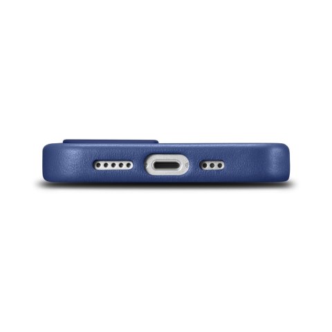 Pokrowiec etui z naturalnej skóry do iPhone 14 Plus MagSafe Case Leather niebieski Pokrowiec etui z naturalnej skóry do iPhone 14 Plus MagSafe Case Leather niebieski