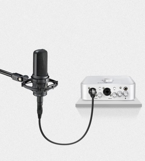 Przedłużacz kabel przewód audio do mikrofonu XLR 1m czarny Przedłużacz kabel przewód audio do mikrofonu XLR 1m czarny