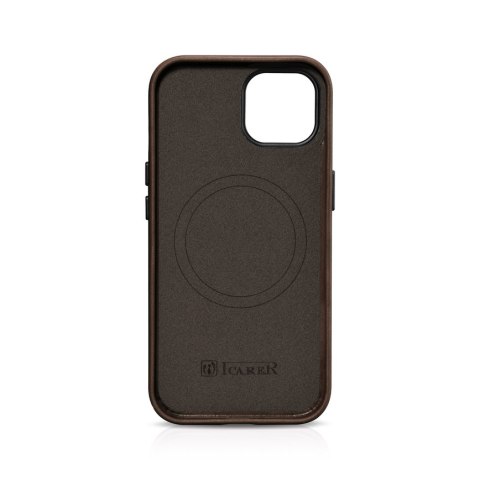 Skórzane etui pokrowiec do iPhone 15 Plus Oil Wax Premium Leather MagSafe brązowe Skórzane etui pokrowiec do iPhone 15 Plus Oil Wax Premium Leather MagSafe brązowe