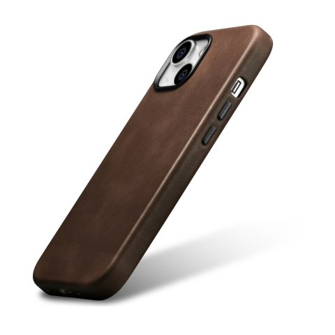 Skórzane etui pokrowiec do iPhone 15 Plus Oil Wax Premium Leather MagSafe brązowe Skórzane etui pokrowiec do iPhone 15 Plus Oil Wax Premium Leather MagSafe brązowe