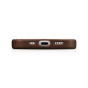 Skórzane etui pokrowiec do iPhone 15 Plus Oil Wax Premium Leather MagSafe brązowe