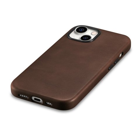 Skórzane etui pokrowiec do iPhone 15 Plus Oil Wax Premium Leather MagSafe brązowe Skórzane etui pokrowiec do iPhone 15 Plus Oil Wax Premium Leather MagSafe brązowe