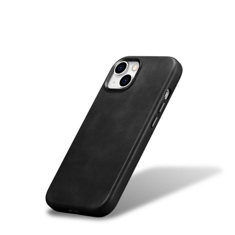 Skórzane etui pokrowiec do iPhone 15 Plus Oil Wax Premium Leather MagSafe czarne Skórzane etui pokrowiec do iPhone 15 Plus Oil Wax Premium Leather MagSafe czarne