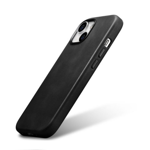Skórzane etui pokrowiec do iPhone 15 Plus Oil Wax Premium Leather MagSafe czarne Skórzane etui pokrowiec do iPhone 15 Plus Oil Wax Premium Leather MagSafe czarne