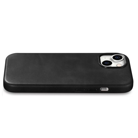 Skórzane etui pokrowiec do iPhone 15 Plus Oil Wax Premium Leather MagSafe czarne Skórzane etui pokrowiec do iPhone 15 Plus Oil Wax Premium Leather MagSafe czarne