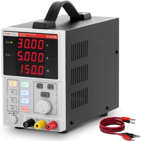 Zasilacz laboratoryjny serwisowy z funkcją pamięci LED 0-30 V 0-5 A DC 150 W Zasilacz laboratoryjny serwisowy z funkcją pamięci LED 0-30 V 0-5 A DC 150 W