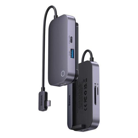6w1 Rozdzielacz portów PadJoy HUB USB do tabletu smartfona USB-C HDMI SD TF ciemnoszary 6w1 Rozdzielacz portów PadJoy HUB USB do tabletu smartfona USB-C HDMI SD TF ciemnoszary