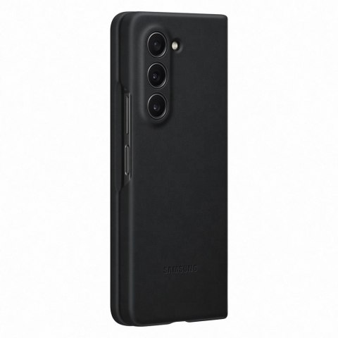 Etui pokrowiec z ekoskóry do Samsung Galaxy Z Fold 5 czarne Etui pokrowiec z ekoskóry do Samsung Galaxy Z Fold 5 czarne