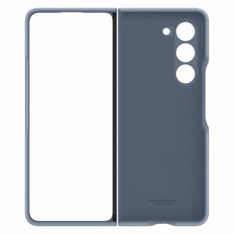 Etui pokrowiec z ekoskóry do Samsung Galaxy Z Fold 5 niebieskie Etui pokrowiec z ekoskóry do Samsung Galaxy Z Fold 5 niebieskie