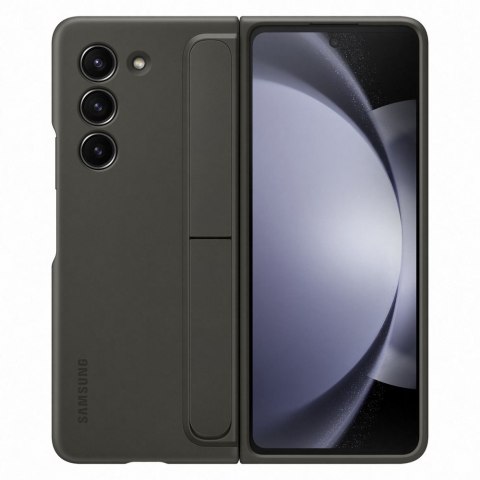 Etui silikonowe do Samsung Galaxy Z Fold 5 z podstawką i paskiem czarny Etui silikonowe do Samsung Galaxy Z Fold 5 z podstawką i paskiem czarny