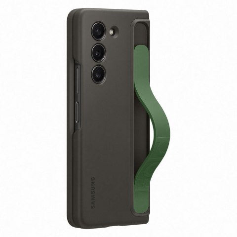Etui silikonowe do Samsung Galaxy Z Fold 5 z podstawką i paskiem czarny Etui silikonowe do Samsung Galaxy Z Fold 5 z podstawką i paskiem czarny