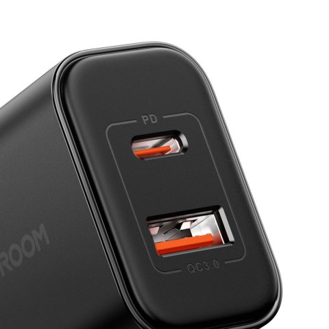 Ładowarka sieciowa wtyczka angielska UK FlashSeries USB-A USB-C 20W czarna Ładowarka sieciowa wtyczka angielska UK FlashSeries USB-A USB-C 20W czarna
