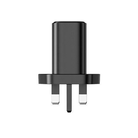 Ładowarka sieciowa wtyczka angielska UK FlashSeries USB-A USB-C 20W czarna Ładowarka sieciowa wtyczka angielska UK FlashSeries USB-A USB-C 20W czarna