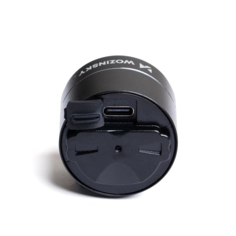 Lampka rowerowa tylna LED USB-C czerwone światło sensor STOP czarna Lampka rowerowa tylna LED USB-C czerwone światło sensor STOP czarna