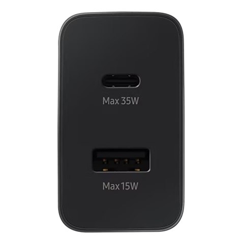 Mała ładowarka sieciowa USB-C 35W USB-A 15W czarna Mała ładowarka sieciowa USB-C 35W USB-A 15W czarna