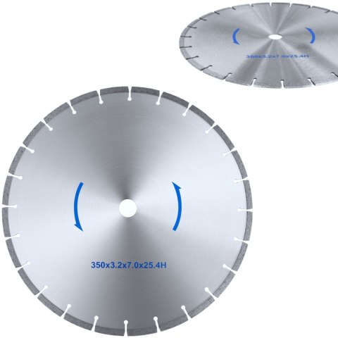 Tarcza do piły tarczowej do cięcia kamienia z diamentowym ostrzem śr. 350/25.4mm Tarcza do piły tarczowej do cięcia kamienia z diamentowym ostrzem śr. 350/25.4mm