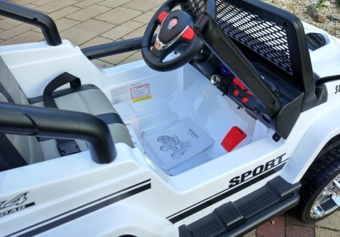 Auto na Akumulator S2388 Jeep Biały 4x45W Auto na Akumulator S2388 Jeep Biały 4x45W