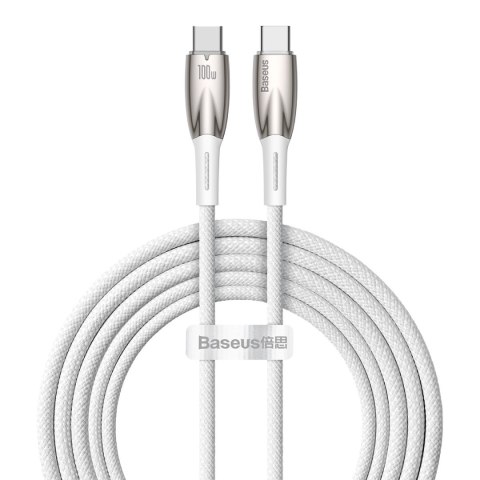 Kabel przewód do szybkiego ładowania Glimmer Series USB-C 480Mb/s PD 100W 2m biały Kabel przewód do szybkiego ładowania Glimmer Series USB-C 480Mb/s PD 100W 2m biały