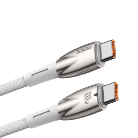 Kabel przewód do szybkiego ładowania Glimmer Series USB-C 480Mb/s PD 100W 2m biały Kabel przewód do szybkiego ładowania Glimmer Series USB-C 480Mb/s PD 100W 2m biały