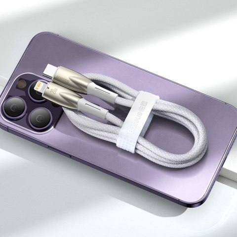 Kabel przewód do szybkiego ładowania Glimmer Series USB-C 480Mb/s PD 100W 2m biały Kabel przewód do szybkiego ładowania Glimmer Series USB-C 480Mb/s PD 100W 2m biały