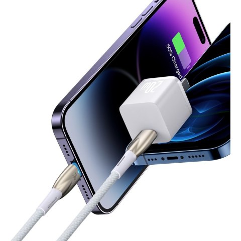 Kabel przewód do szybkiego ładowania iPhone USB-C - Lightning 480Mb/s PD 20W 1m biały Kabel przewód do szybkiego ładowania iPhone USB-C - Lightning 480Mb/s PD 20W 1m biały