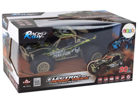 Autko Terenowe Zdalnie Sterowane R/C 1:24 Brązowo-Zielone Autko Terenowe Zdalnie Sterowane R/C 1:24 Brązowo-Zielone