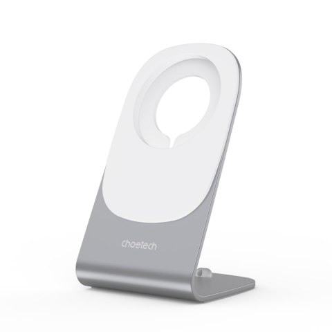 Ładowarka indukcyjna 15W Qi z MagSafe + stojak magnetyczny na telefon - biała Ładowarka indukcyjna 15W Qi z MagSafe + stojak magnetyczny na telefon - biała