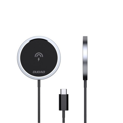 Ładowarka indukcyjna magnetyczna do telefonu MagSafe 15W czarna Ładowarka indukcyjna magnetyczna do telefonu MagSafe 15W czarna