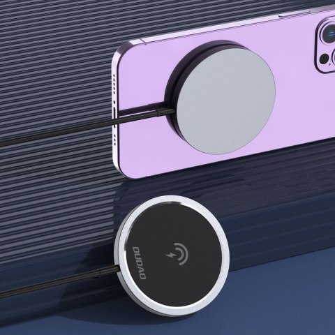 Ładowarka indukcyjna magnetyczna do telefonu MagSafe 15W czarna Ładowarka indukcyjna magnetyczna do telefonu MagSafe 15W czarna