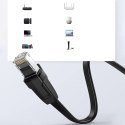 Płaski kabel sieciowy patchcord LAN RJ45 Ethernet Cat. 6 12m czarny
