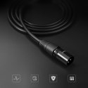 Przedłużacz do kabla przewodu audio do mikrofonu XLR 5m czarny