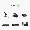 Przedłużacz do kabla przewodu audio do mikrofonu XLR 5m czarny
