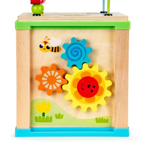 Drewniana kostka edukacyjna, tablica sorter mula ECOTOYS Drewniana kostka edukacyjna, tablica sorter mula ECOTOYS