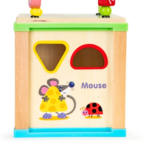 Drewniana kostka edukacyjna, tablica sorter mula ECOTOYS Drewniana kostka edukacyjna, tablica sorter mula ECOTOYS