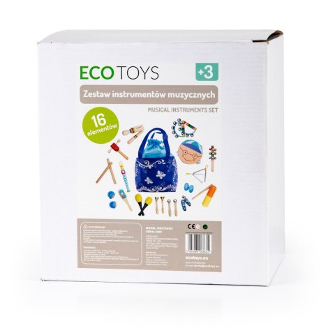Zestaw muzyczny 16 instrumentów + torba ECOTOYS Zestaw muzyczny 16 instrumentów + torba ECOTOYS